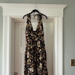 Palmero Linen-blend Midi Dress
